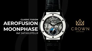 Hublot Classic Fusion Aerofusion Moonphase 42mm  CROWN REVIEW 4K [upl. by Koerlin324]