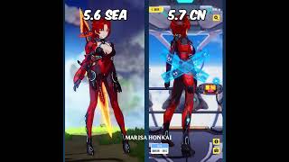 Honkai 57  White Comet and Scarlet Fusion outfit adjusted in CN [upl. by Tyra]