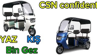 Csn confident yaz kış kullanabileceğiniz elektrikli moped [upl. by Theodoric]