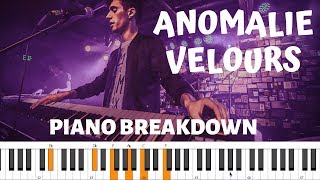 ANOMALIE VELOURS  Piano Tutorial [upl. by Hanus]