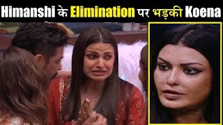 Koena Mitra Slams Makers on Himanshi Khuranas Eviction Koena on bb Makers [upl. by Idet]