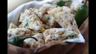 Homemade Jalapeño Bacon Cheddar Mini Scones [upl. by Wehttam843]