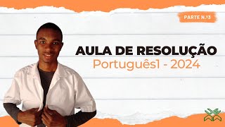 Resolução do Exame de Admissão de Português1 UEM2024 pIII [upl. by Susumu]