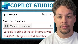 How to fix Variable Type Error in Copilot Studio [upl. by Charil717]