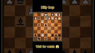 Billy Trap🤯Chess shorts trendingshorts trap chess learnchesstrapin30seconds views shortfeed [upl. by Merlin]