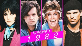 Number One Songs of 1982  Billboard Hot 100 Number One Hits of 1982 [upl. by Leandra]