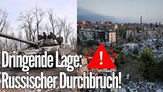 Kriegsfront im Osten der Ukraine Russischer Durchbruch und wachsende Bedrohung für die Ukraine [upl. by Lig]