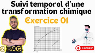 Exercice 01  Suivi temporel d’une transformation chimique  2 BAC  Prof MOUSLIM bac2025 [upl. by Bertasi828]