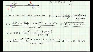 Ejercicio Aplicacion Ley de Coulomb  Electromagnetismo  Video 020 [upl. by Ensoll]