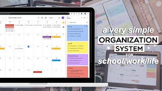 Simple organization system for schoolworklife  Google Keep amp Calendar [upl. by Talya]