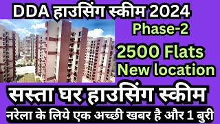 DDA phase 2🔥 New DDA housing scheme 2024  DDA 2500 flats 🔥DDA manglapuri  DDA Narela  DDA Delhi [upl. by Knox872]