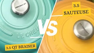 Le Creuset This or That Requested Le Creuset 35 qt Braiser Vs 35 qt SauteuseMay 2024 [upl. by Barbara]