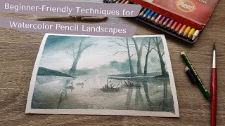 Secrets of Layering Mastering Landscape Painting with Watercolor Pencils [upl. by Krasnoff317]