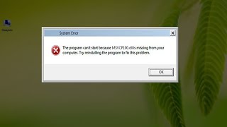 How to Fix MSVCP100dll Missing Error [upl. by Nahsez]