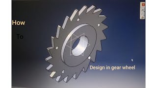 catia v5 gear wheel [upl. by Orrin]