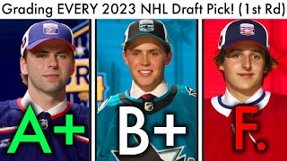 Grading EVERY First Round 2023 NHL Draft Pick Top NHL ProspectsConnor Bedard Blackhawks Rankings [upl. by Etnoid]