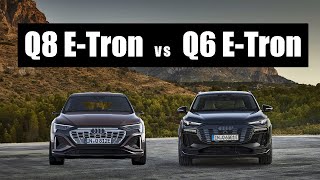 Audi Q6 ETron vs Audi Q8 ETron  Which Should You Buy [upl. by Nalyac]