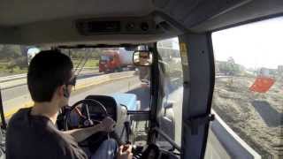 Cab view New Holland tm135 [upl. by Latnahc]