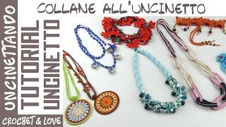 La mia collezione di collane allUncinetto [upl. by Phyllida]