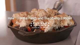 How To Make Peach and Blackberry Cobbler [upl. by Itch802]