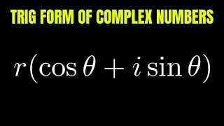 Introduction to the TrigonometricPolar Form of Complex Numbers [upl. by Warton]