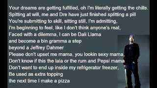 Eminem  Must Be The Ganja lyrics HD [upl. by Amaerd]