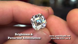 5ct D VS1 Asscher Cut Diamond with Hand Shots [upl. by Mattland166]