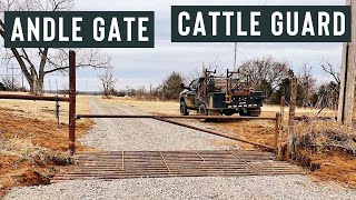 BUILDING AN ANGLE GATE WITH NO ANGLE FINDER OVER A CATTLE GUARD PLUS COST OF THE JOB [upl. by Wrightson]