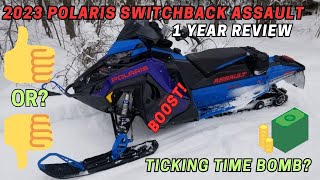 2023 Polaris Switchback Assault 146 850 Boost 1 year review full review coming polaris850boost [upl. by Evot]