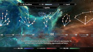 Skyrim Anniversary Edition How to Max all skills fast Level 252 build all 251 perks [upl. by Macintyre]