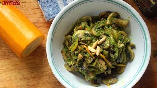 How to make Vegan Pesto  Pesto Spaghetti with Mushrooms amp Olives  Keto Recipes [upl. by Campney]