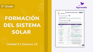 Cuaderno de Trabajo Formación del Sistema Solar  Quinto Grado [upl. by Barrow]