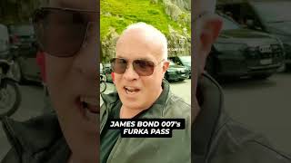 James bonds Furka Pass furkapass goldfinger 007 roadtrip vanlife bikerlife jamesbond triumph [upl. by Ailin]