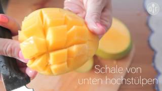 Anleitung  Mango schälen und schneiden [upl. by Erbe103]