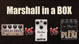 Marshall in a Box Box of Rock Vs Plexi Drive Vs Hotrod Plexi [upl. by Conard895]