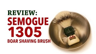 Semogue 1305 Boar Shaving Brush  Review [upl. by Noreik]