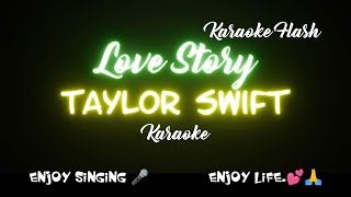 Love Story  Taylor Swift  Karaoke Lyrics [upl. by Trebor]