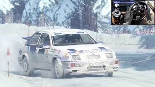 WinterWonderland in Colin McRae challenge  Ford Sierra Cosworth RS500  Wheel Cam [upl. by Natan574]