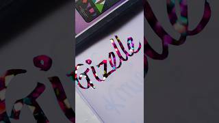 Gizelle viralartshortsyoutubeviralvideoytshortscalligraphycalmingbeautifulnameart [upl. by Ttirrej]