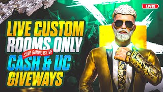 CUSTOM ROOM CASH amp UC GIVEAWAYS PUBG MOBILE PAKISTAN pubgmobile pubglive live pubgm ucgiveaway [upl. by Adara873]