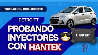 Aprende a probar inyectores con osciloscopio Hantek II DETROITT 🛻 [upl. by Subak]