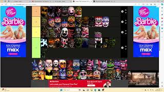 FNAF TIER LIST IDK [upl. by Eneladgam337]