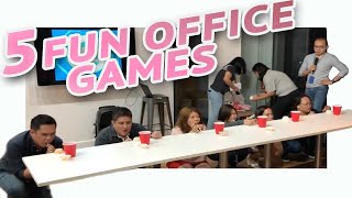 5 FUN PARTY GAMES AT WORK • Part 4 🎲  Minute To Win It Style [upl. by Waldemar]