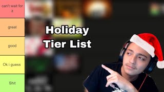 I Ranked American Holidays on a Tier List [upl. by Blight]