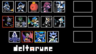 Deltarune Chapter 1amp2  All Boss Themes [upl. by Anehsuc]