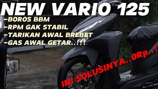 CARA MENGATASI VARIO 125 BOROS BENSIN LANGSAM GAK STABIL [upl. by Gilli53]