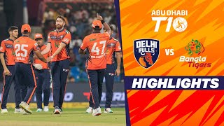 Bangla Tigers vs Delhi Bulls  Abu Dhabi T10  Match 13  Highlights  JioCinema amp Sports18 [upl. by Noraj]