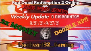 Rdr2 Online Weekly Update 921927 DOUBLE MONEY amp XP FREE CAPITALE [upl. by Liryc]