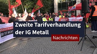 Zweite Tarifverhandlung der IG Metall I LZ TV Nachrichten [upl. by Anoid]