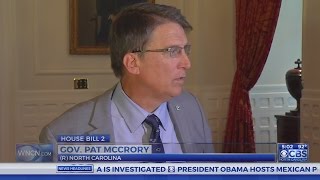 Gov McCrory reacts to NBA pulling AllStar game over HB2 [upl. by Akirahc70]